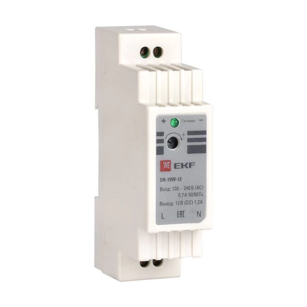 Блок питания 12 В EKF PROxima dr-15w (dr-15w-12)