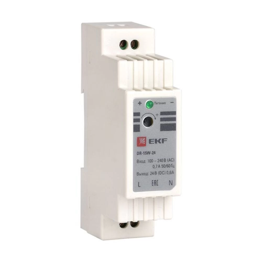 Блок питания 24 В EKF PROxima dr-15w (dr-15w-24)