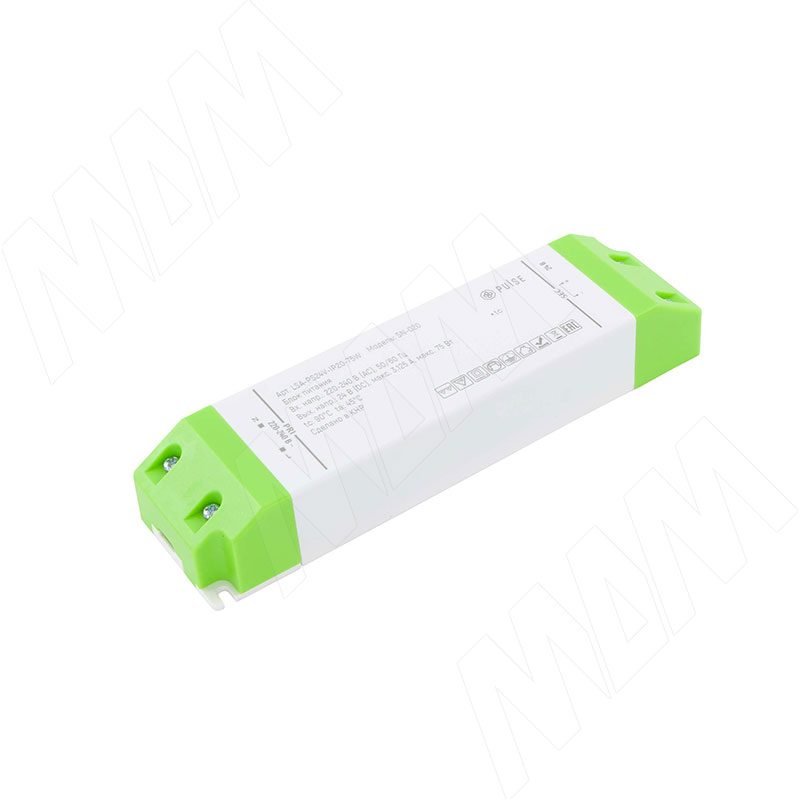 Блок питания AC-230/DC-24V, IP20, 75W (LSA-PS24V-IP20-75W)