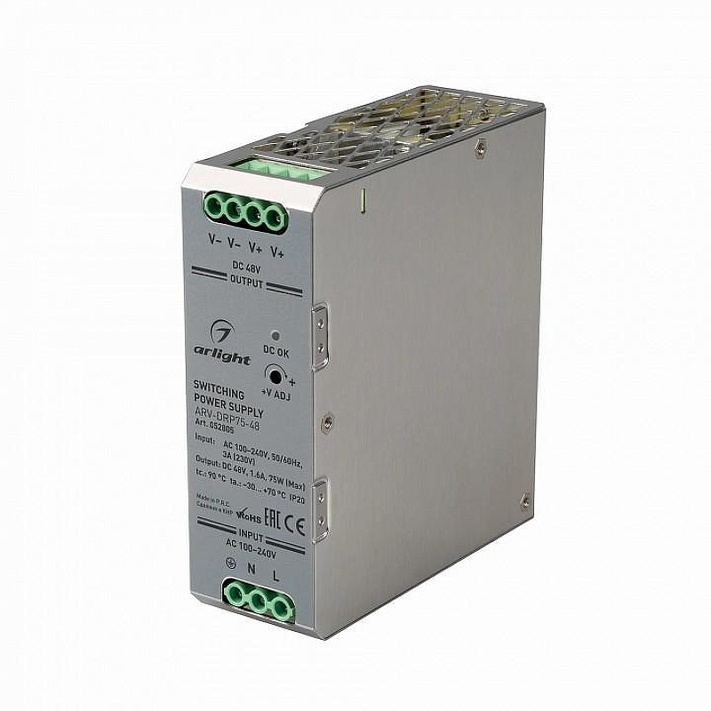 Блок питания Arlight ARV-DRP75 052805 цвет Серый
