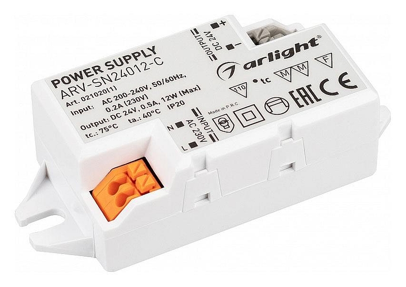 Блок питания Arlight ARV-SN 021020(1) IP 20
