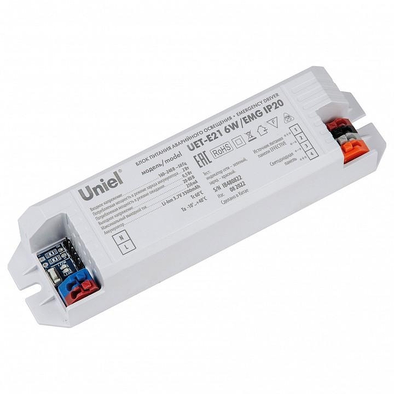 Блок питания аварийного освещения Uniel UET-E21 UL-00010379 IP20