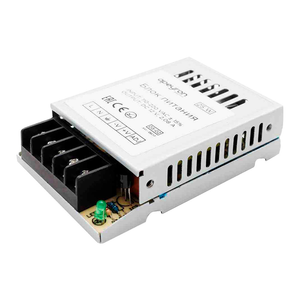 Блок питания для светодиодной ленты Apeyron 25 Вт 220/12 В IP20 (03-02)