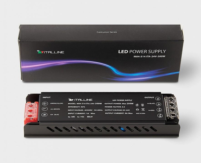 Блок питания Italline M04 M04-514 ITA-24V-200W цвет Черный