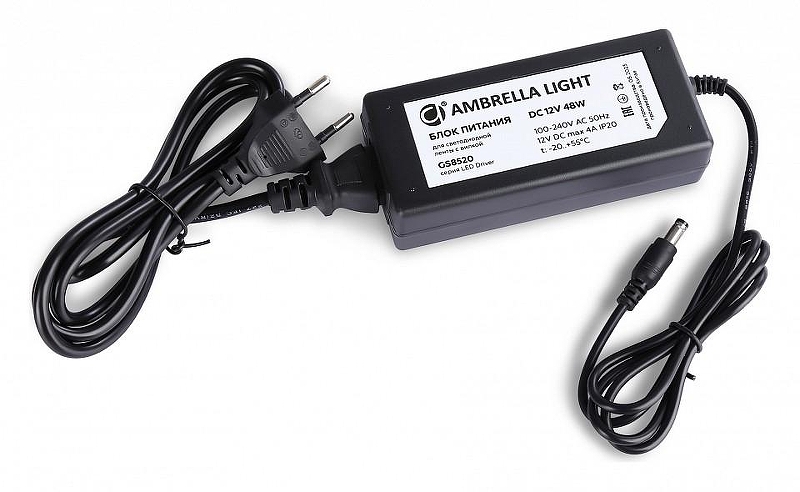 Блок питания с проводом Ambrella Light LED Dr1ver GS8520 цвет Черный