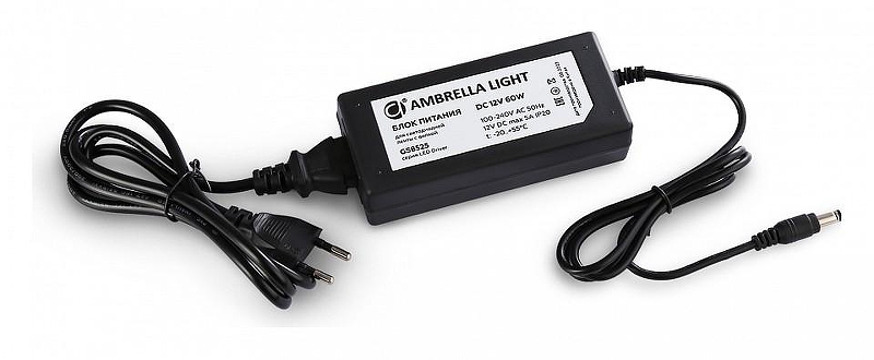 Блок питания с проводом Ambrella Light LED Dr1ver GS8525 цвет Черный