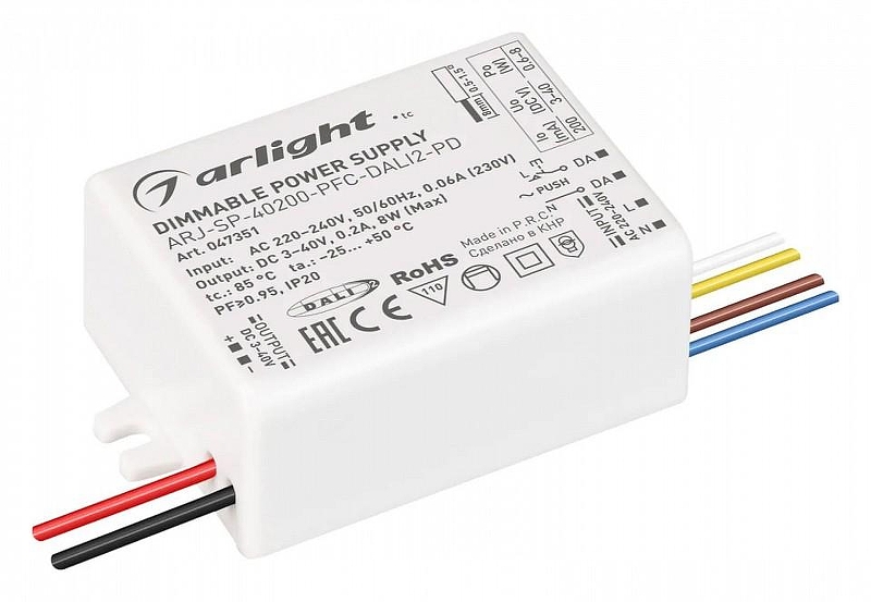 Блок питания с проводом Arlight ARJ 0047351 IP 20