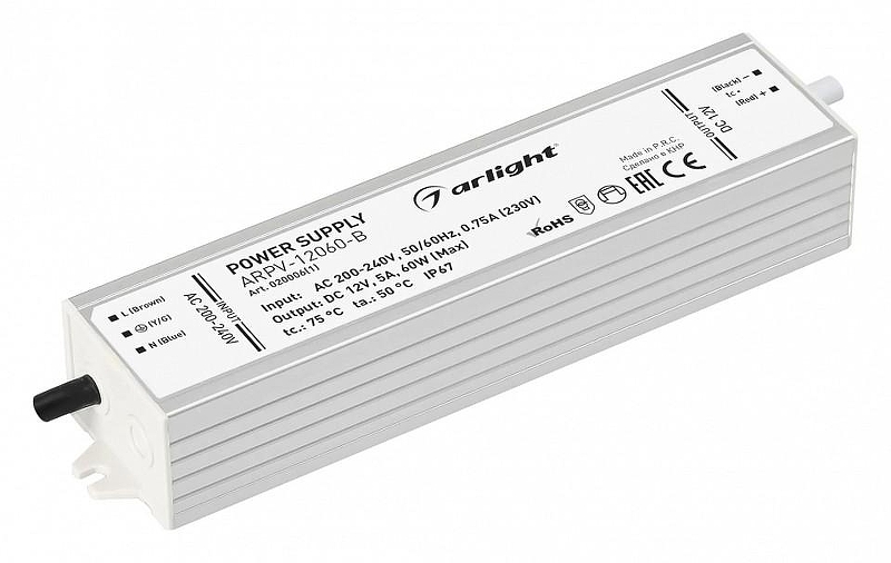 Блок питания с проводом Arlight ARPV 020006(1) IP 20