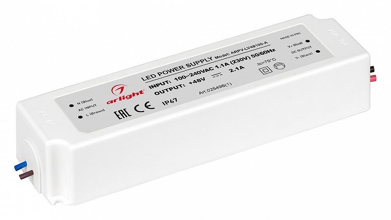 Блок питания с проводом Arlight ARPV 025496(1) IP 67