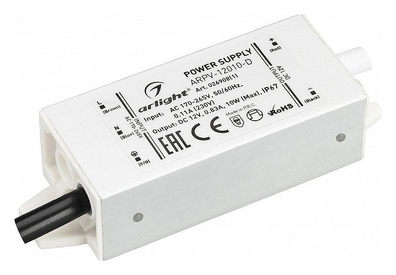 Блок питания с проводом Arlight ARPV 026908(1) IP 67