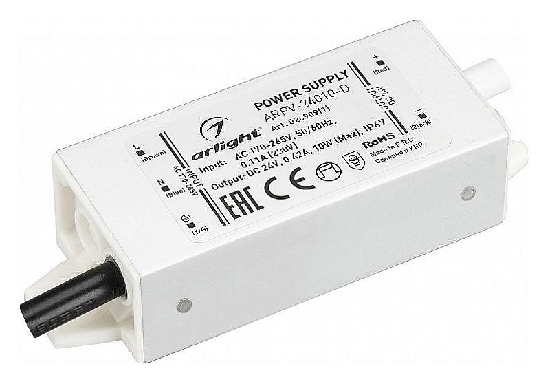 Блок питания с проводом Arlight ARPV 026909(1) IP 67