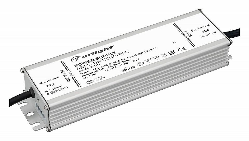 Блок питания с проводом Arlight ARPV-UH 024271(1) цвет Серый