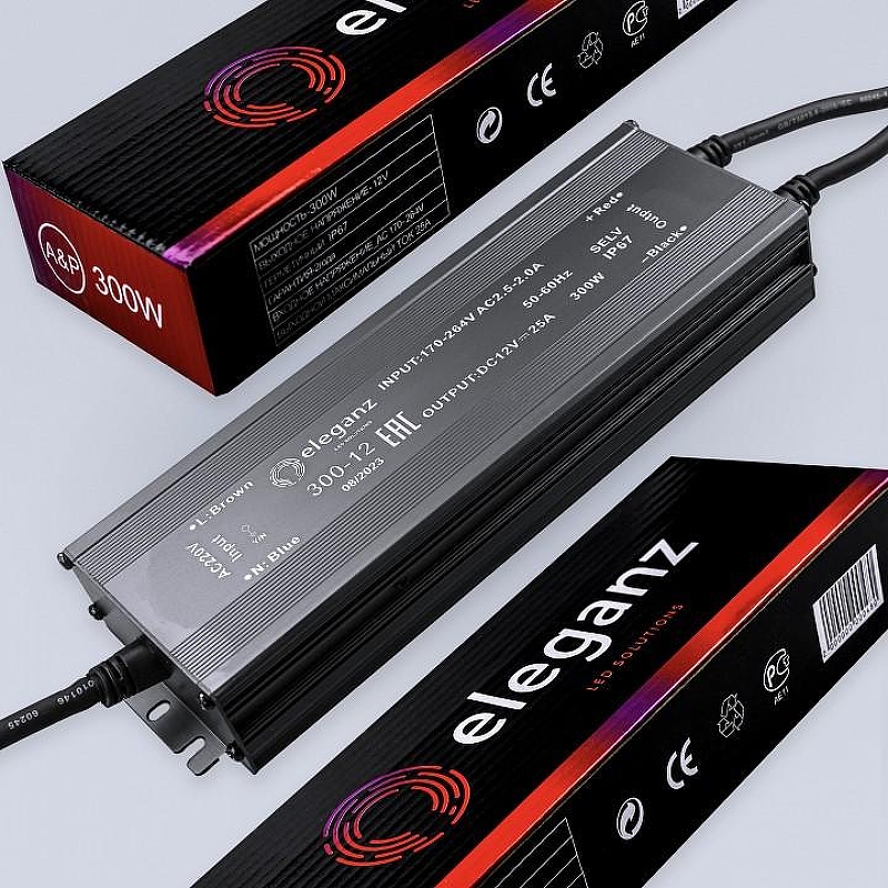 Блок питания с проводом Eleganz 1188 IP67