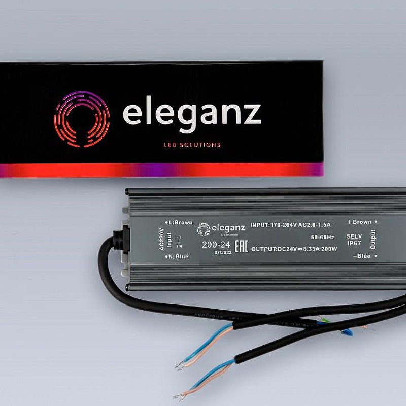 Блок питания с проводом Eleganz EL-0700 IP67