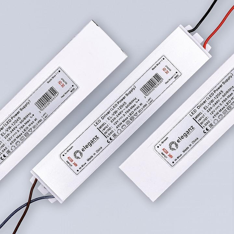Блок питания с проводом Eleganz EL-VW-12045 IP0