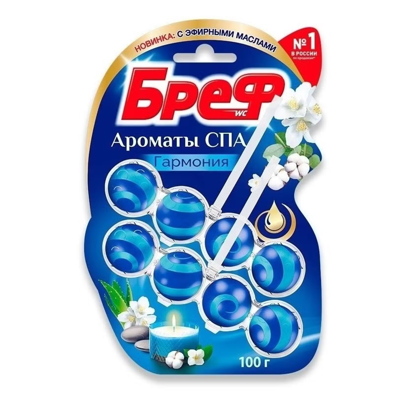 Блок туалетный Бреф Ароматы СПА Гармония 50 г 2 шт