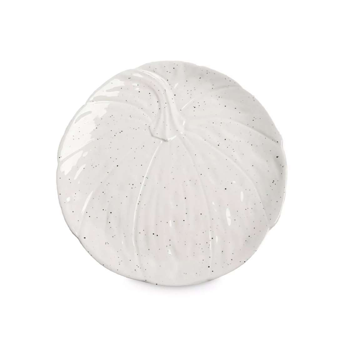 Блюдо Anna Lafarg Light Pumpkin «Тыква», 22 см, керамика, белый в крапинку, ANLAF-FDWS-031224-1