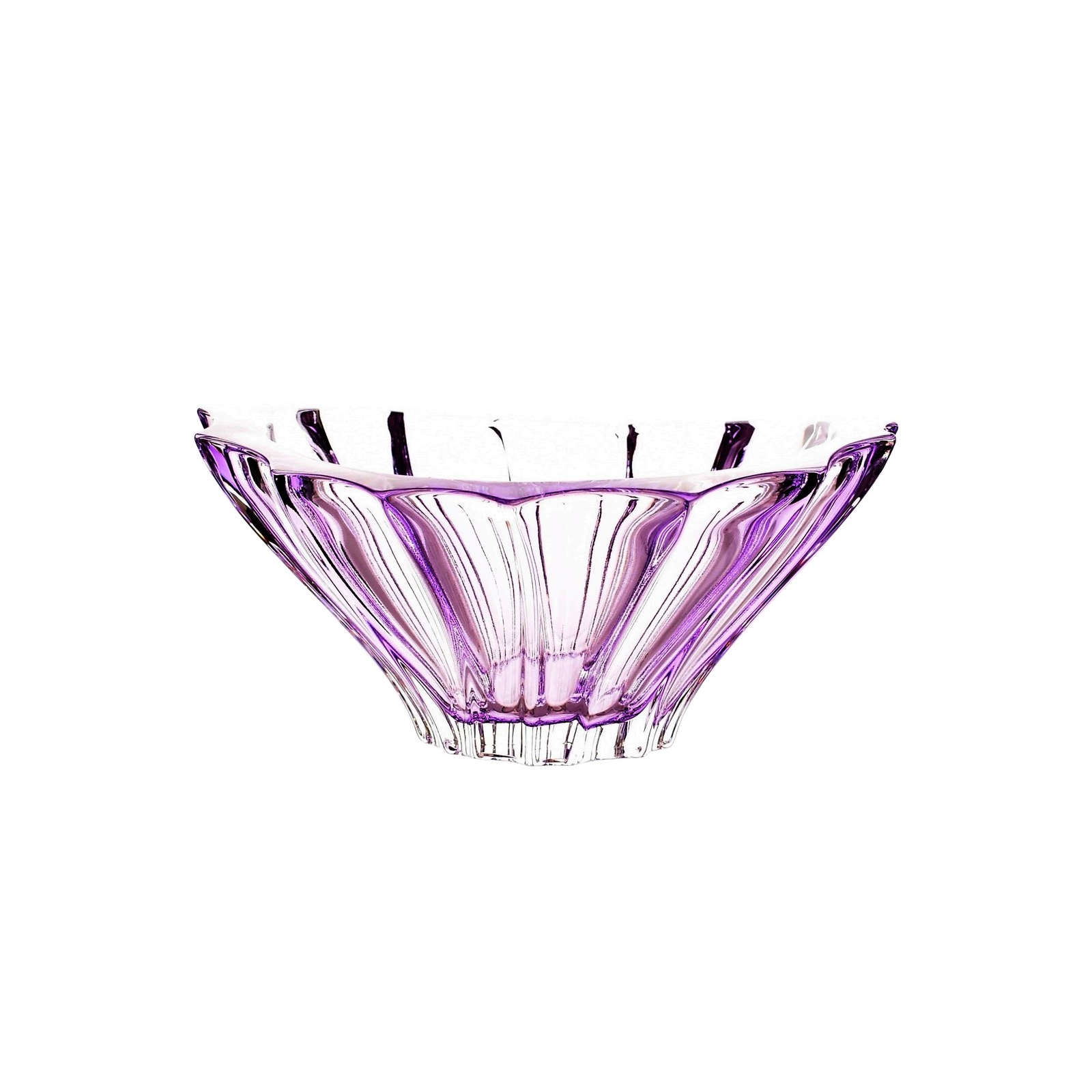 Блюдо Aurum-Crystal Plantica amethyst 22 см