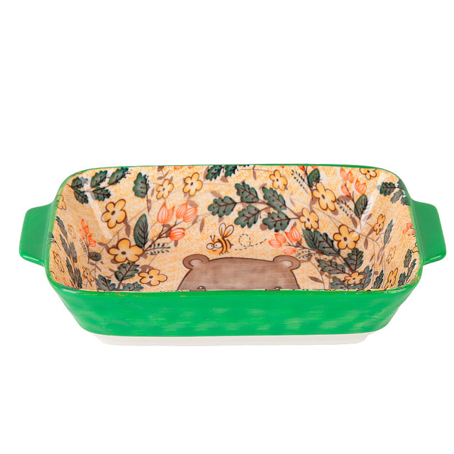 блюдо для запекания NOUVELLE HOME Каваи Форест. Медведь/Kawaii Forest Bear 22х12,5х5см 0,6л прямоуг.