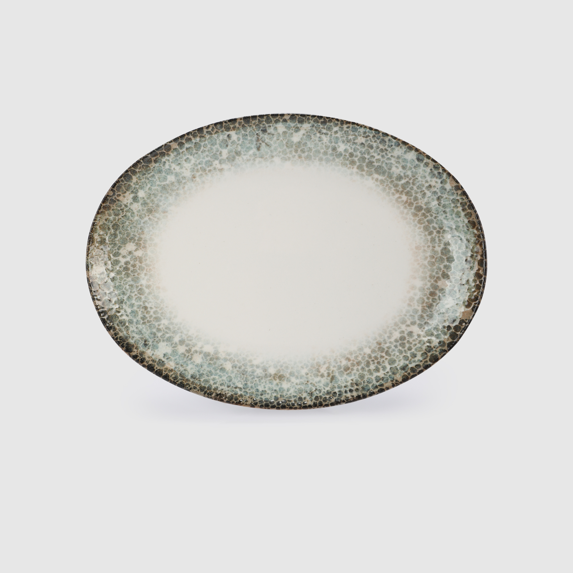 Блюдо овальное Kutahya porselen Rust green 36 см