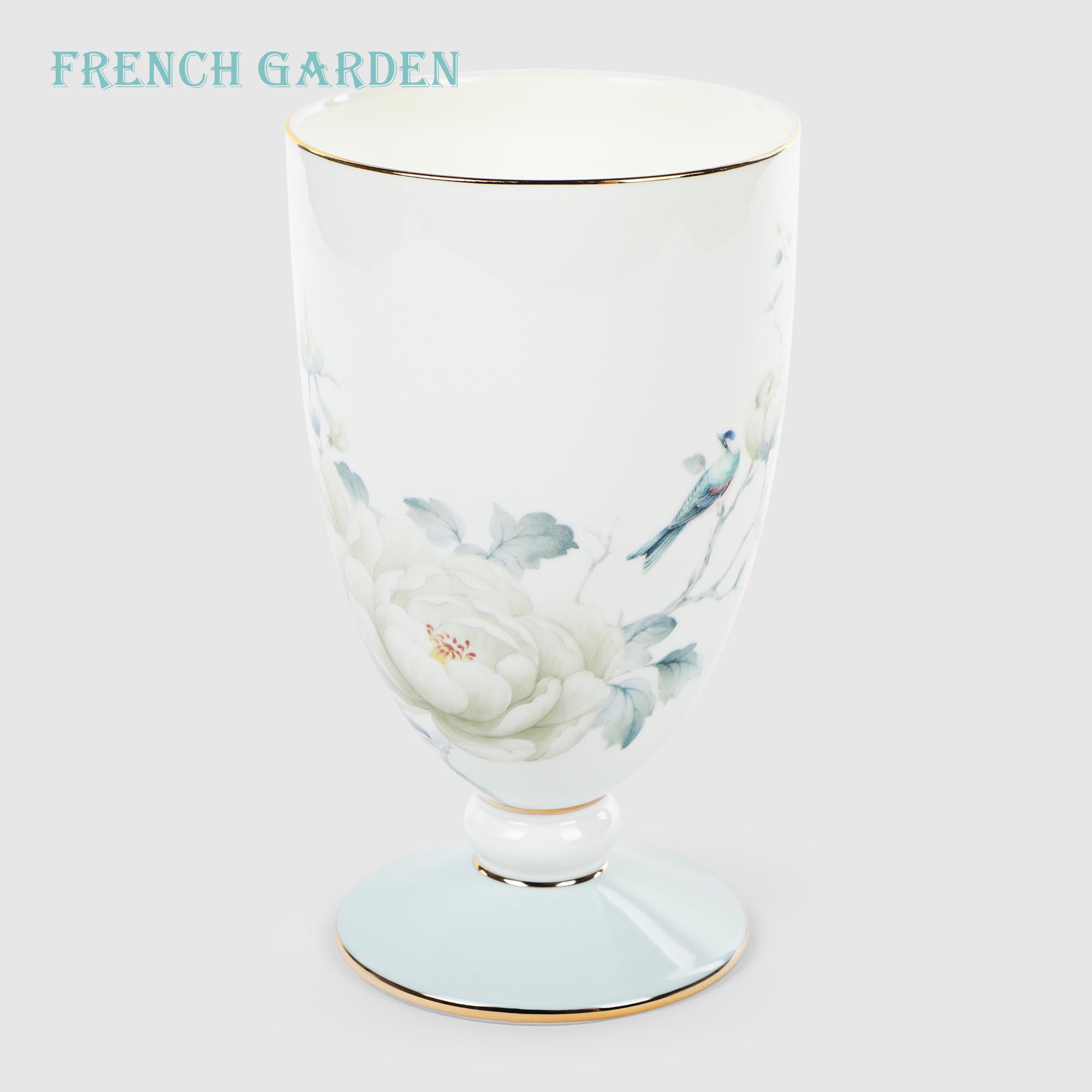 Бокал French garden Белая роза 540 мл