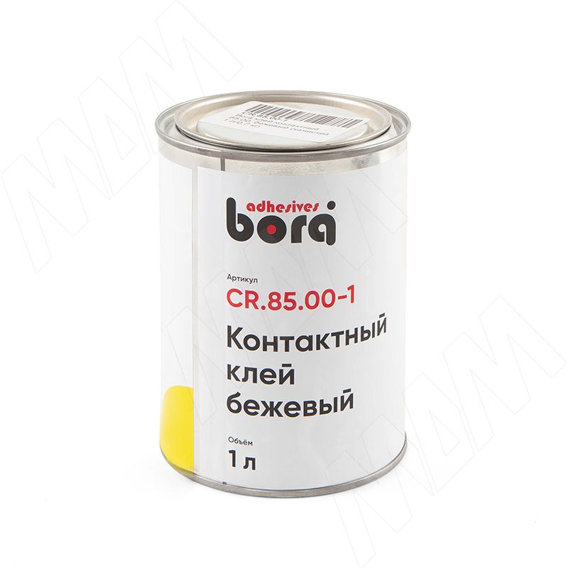 Bora клей контактный 85.00, бежевый (канистра 1 л/0,7 кг) (CR.85.00-1)