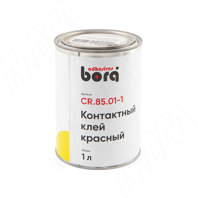 Bora клей контактный 85.01, красный (канистра 1 л/0,7 кг) (CR.85.01-1)