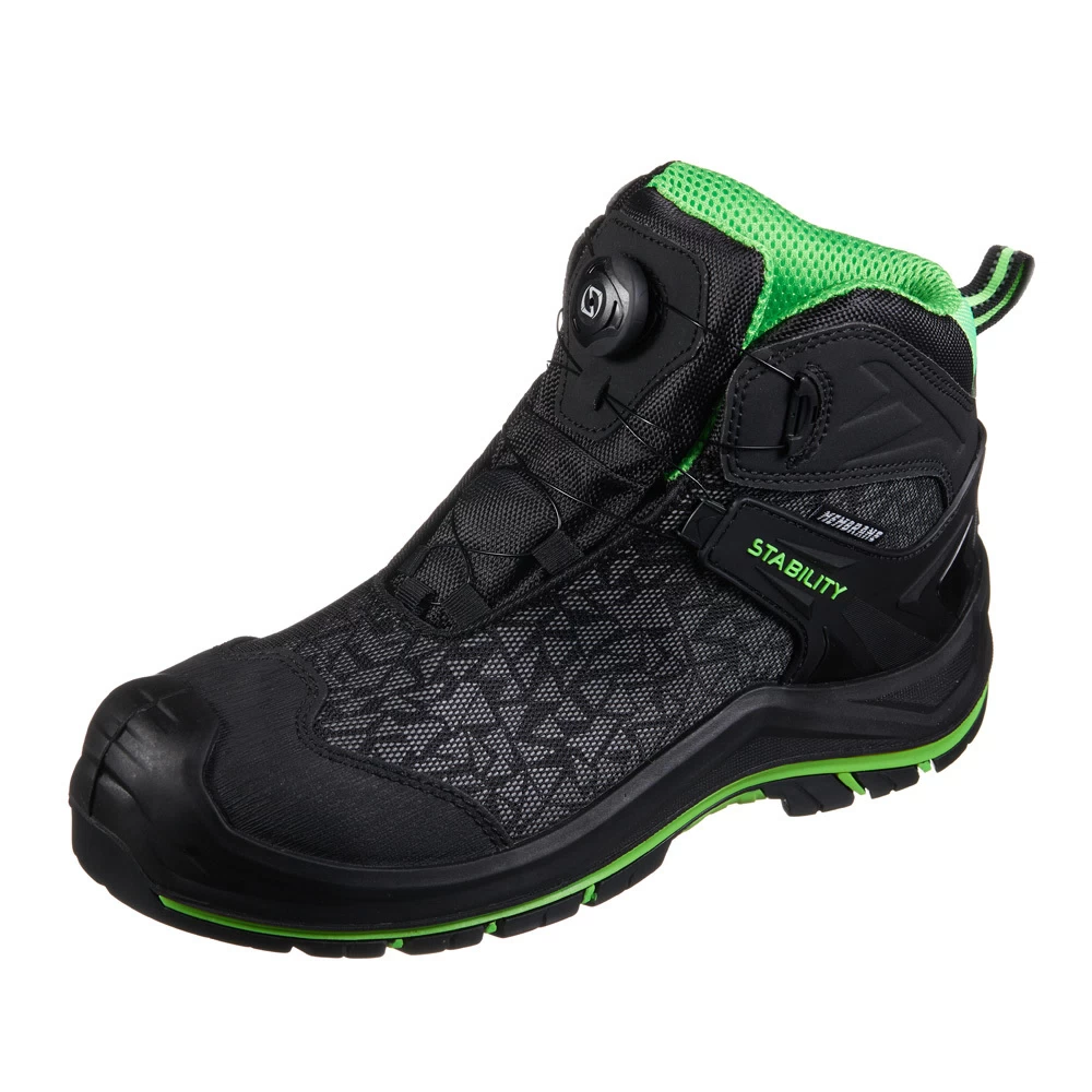 Ботинки рабочие с защитным композитным носком размер 44 черные Мистраль Light (142024)