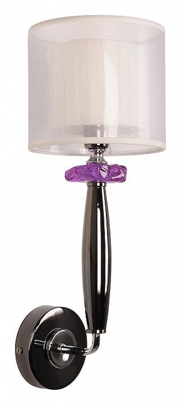 Бра Abrasax Lilie WB.7701-1BL цвет плафона/подвески Белый, цвет арматуры Черный