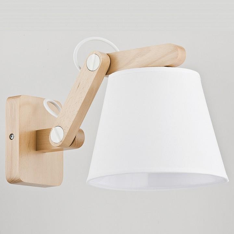 Бра Adilux Joga White 23970 цвет плафона/подвески Белый, цвет арматуры Белый, Коричневый