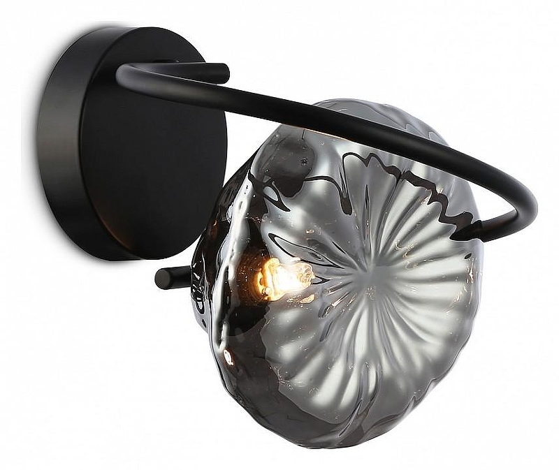 Бра Ambrella Light LH LH15005 цвет плафона/подвески Светло-серый, цвет арматуры Черный
