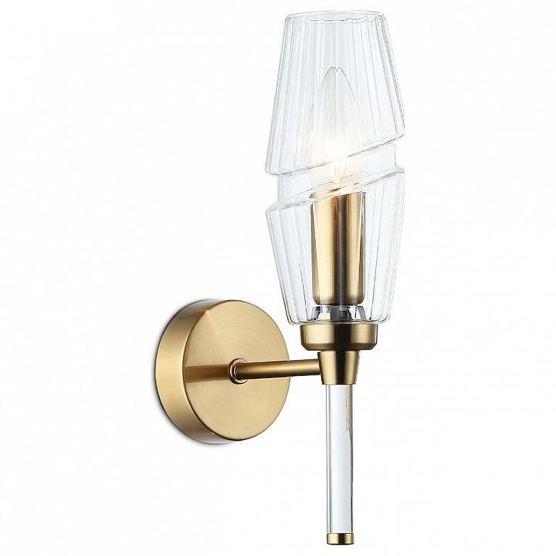 Бра Ambrella Light LH LH55204 цвет плафона/подвески Прозрачный, цвет арматуры Латунь