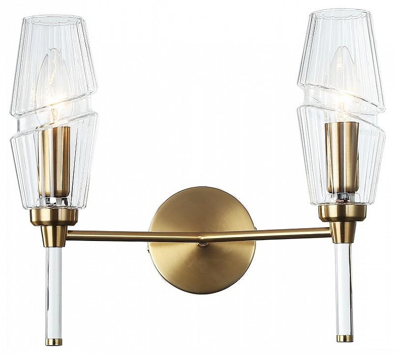Бра Ambrella Light LH LH55206 цвет плафона/подвески Прозрачный, цвет арматуры Латунь