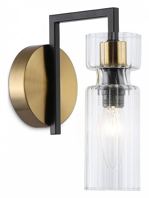 Бра Ambrella Light LH LH56119 цвет плафона/подвески Прозрачный, цвет арматуры Латунь, Черный