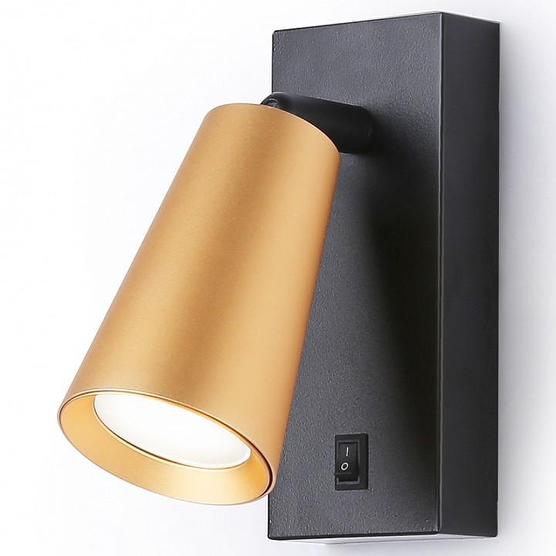 Бра Ambrella Light TA TA13142 цвет плафона/подвески Золото, цвет арматуры Черный