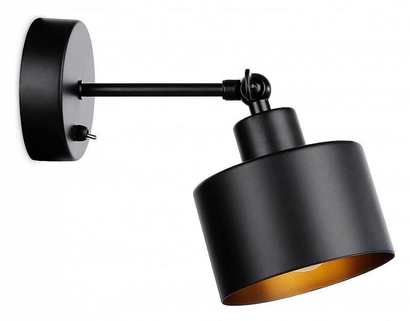 Бра Ambrella Light TR TR8137 цвет плафона/подвески Черный, цвет арматуры Черный