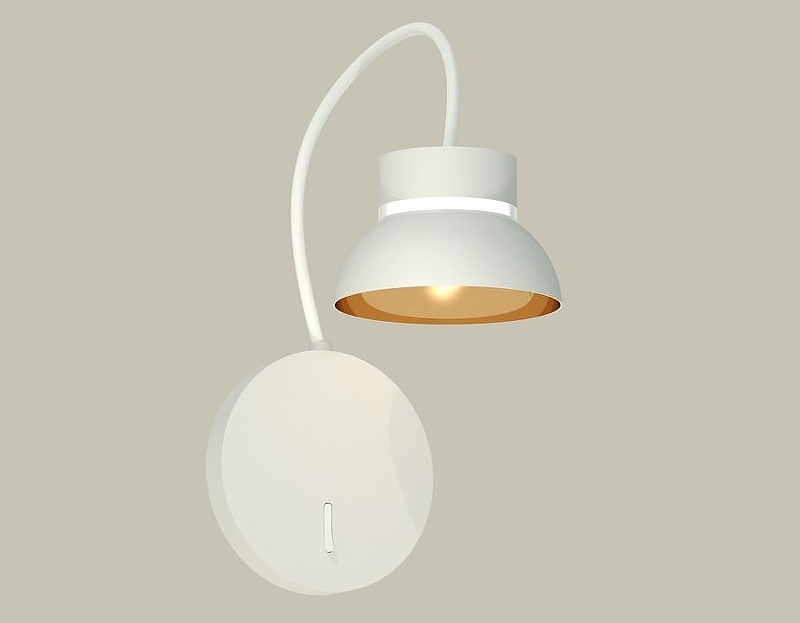 Бра Ambrella Light XB XB9595101 цвет плафона/подвески Белый, Золото, Прозрачный, цвет арматуры Белый