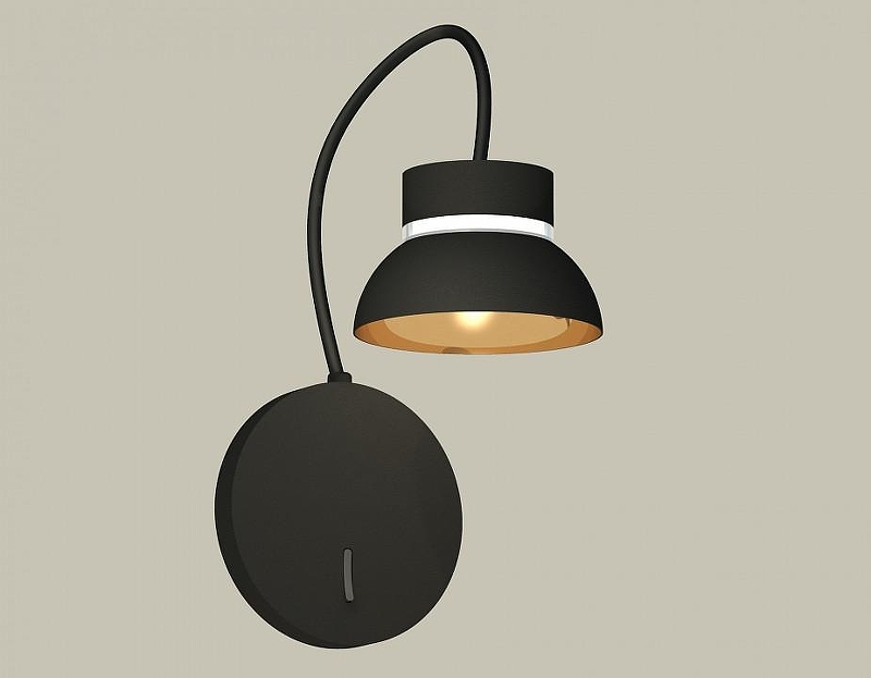 Бра Ambrella Light XB XB9596101 цвет плафона/подвески Золото, Черный, цвет арматуры Черный