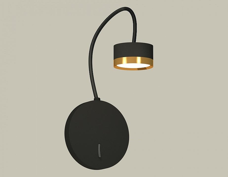 Бра Ambrella Light XB XB9596152 цвет плафона/подвески Золото, цвет арматуры Черный
