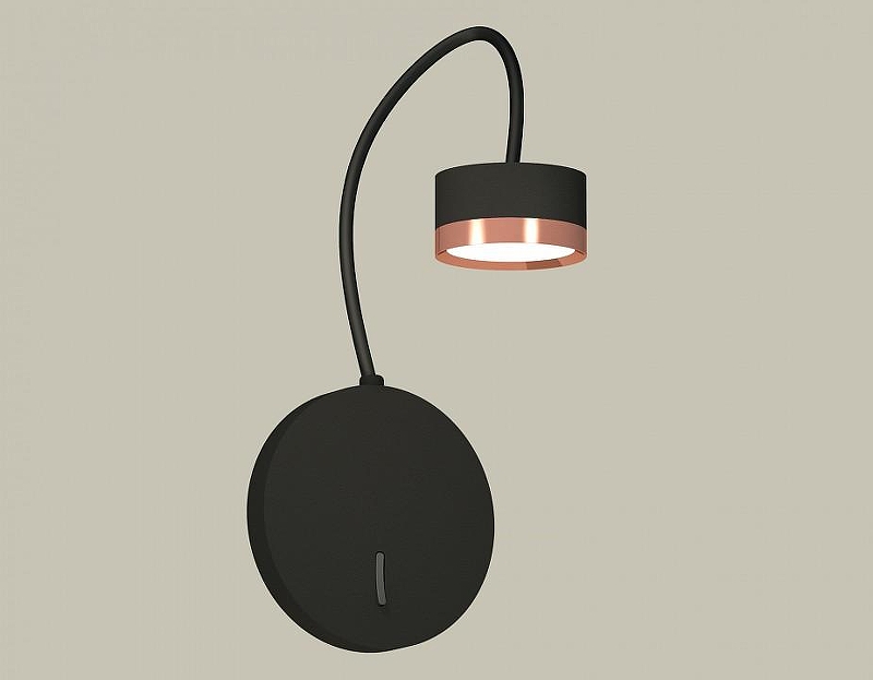 Бра Ambrella Light XB XB9596153 цвет плафона/подвески Золото, цвет арматуры Черный