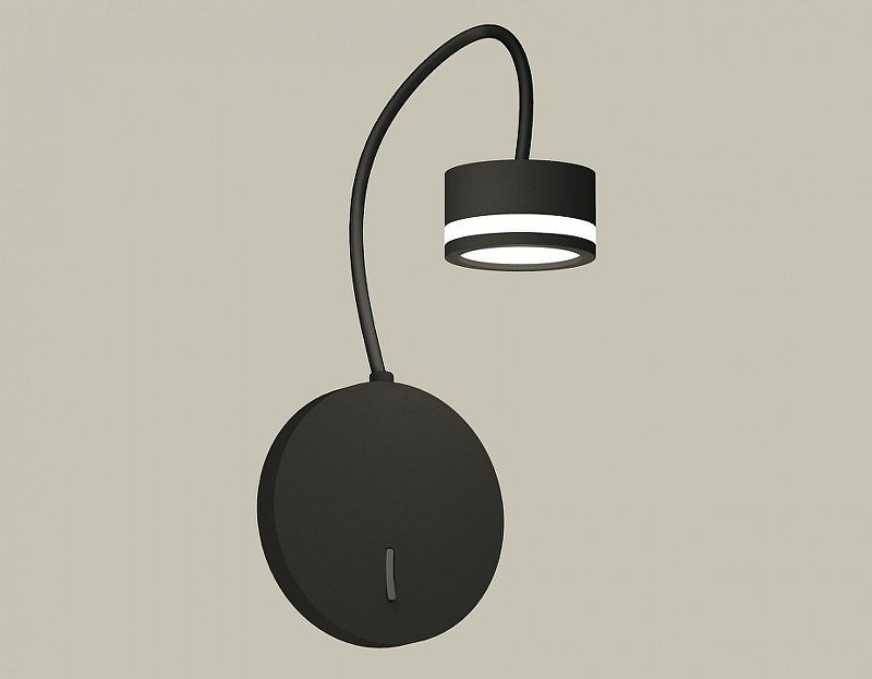 Бра Ambrella Light XB XB9596200 цвет плафона/подвески Белый, Черный, цвет арматуры Черный