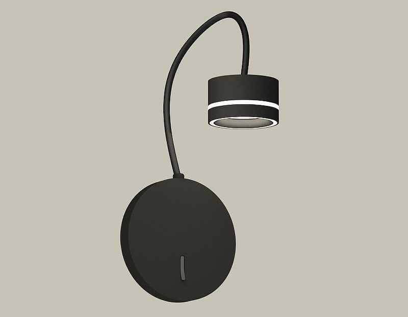 Бра Ambrella Light XB XB9596201 цвет плафона/подвески Белый, Черный, цвет арматуры Черный