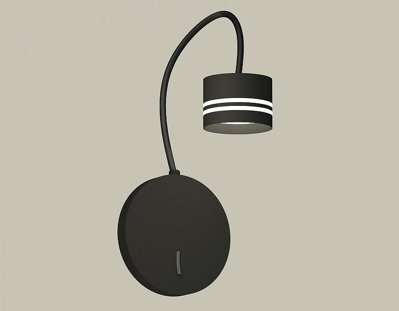 Бра Ambrella Light XB XB9596203 цвет плафона/подвески Белый, Черный, цвет арматуры Черный
