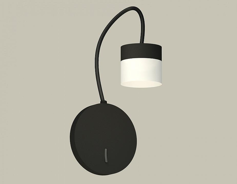 Бра Ambrella Light XB XB9596204 цвет плафона/подвески Белый, цвет арматуры Черный