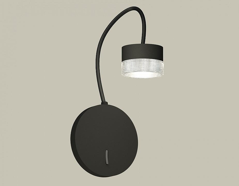 Бра Ambrella Light XB XB9596250 цвет плафона/подвески Прозрачный, цвет арматуры Черный
