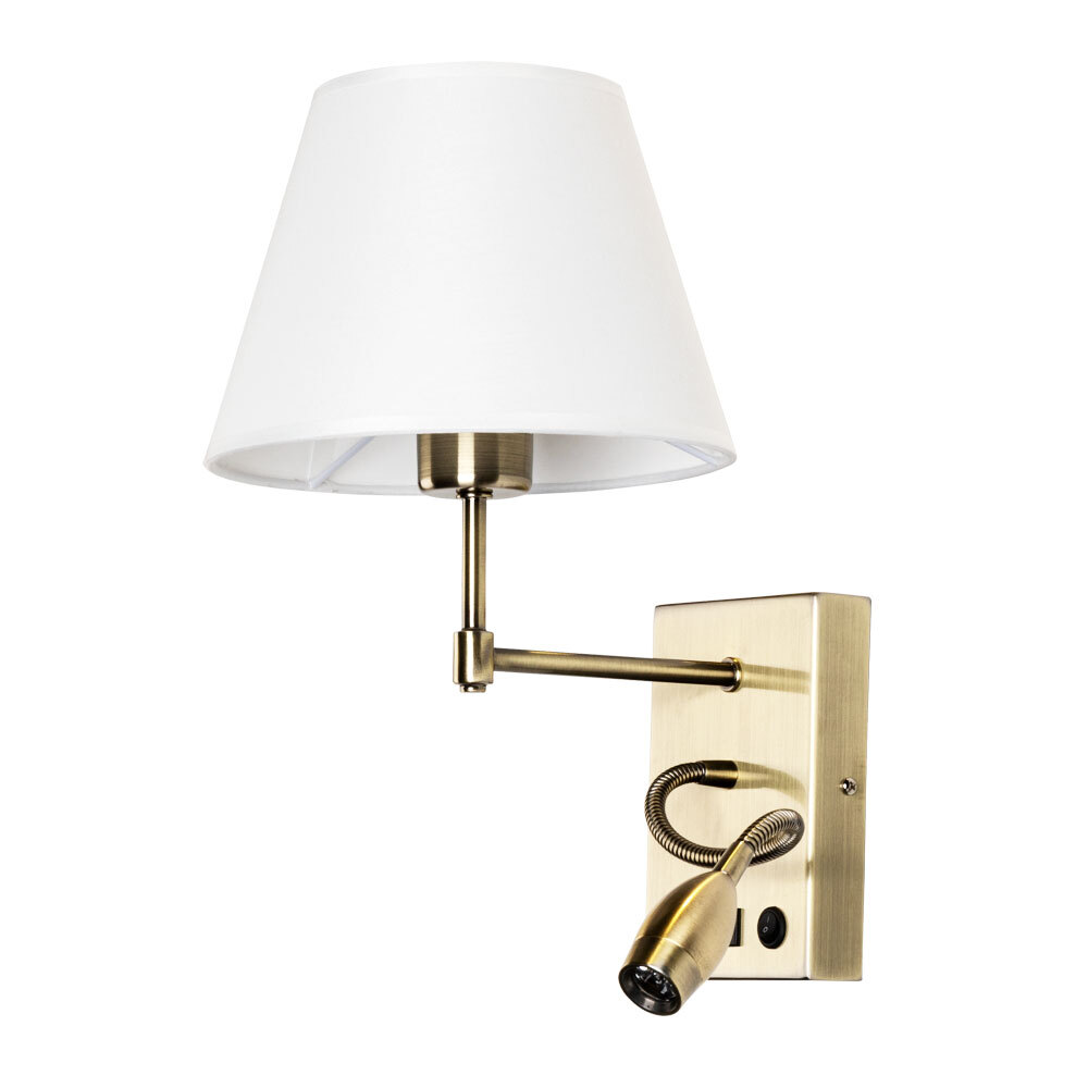 Бра Arte Lamp Elba Е27 60 Вт 220 В античная бронза 3000К IP20 (A2581AP-2AB)