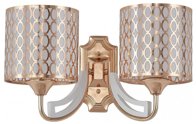 Бра Arte Milano Florentia-3387 303387/2W Wh/Gd цвет плафона/подвески Белый, Золото, цвет арматуры Белый, Золото