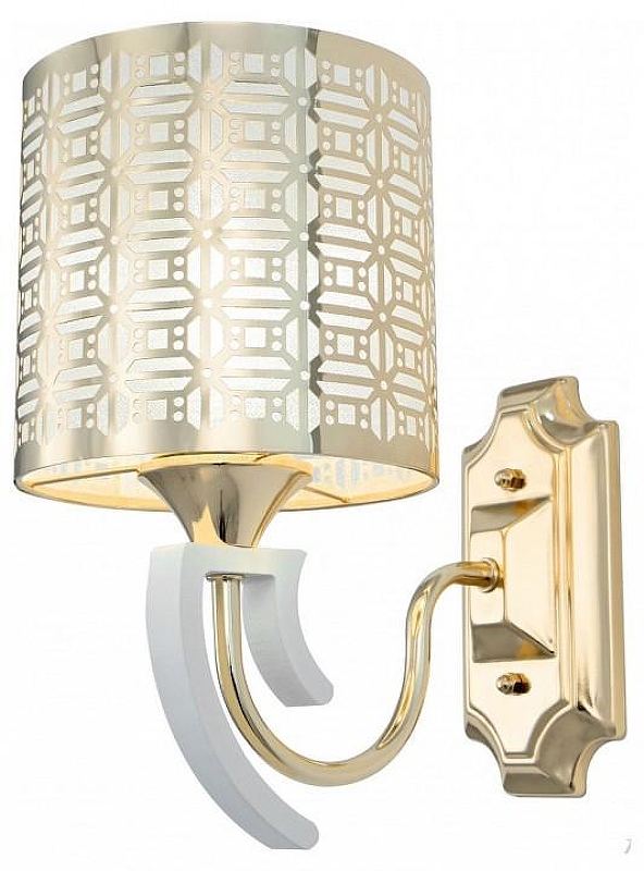 Бра Arte Milano Florentia-8857 308857/1W Wh/Gd цвет плафона/подвески Белый, Золото, цвет арматуры Белый, Золото