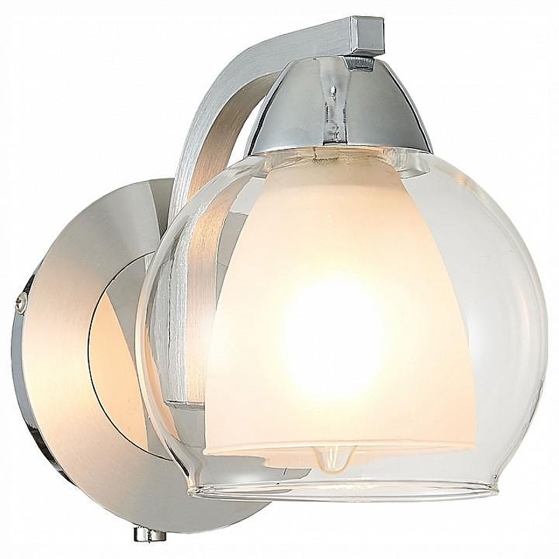 Бра Citilux Кристи CL152317 цвет плафона/подвески Белый, Прозрачный, цвет арматуры Хром