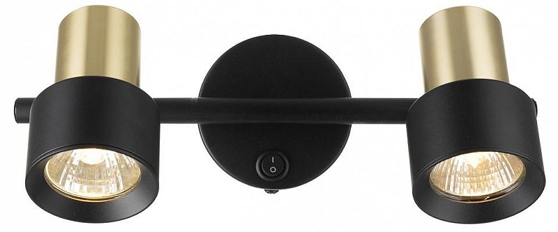 Бра Citilux SAT CL505621 цвет плафона/подвески Черный, цвет арматуры Золото, Черный